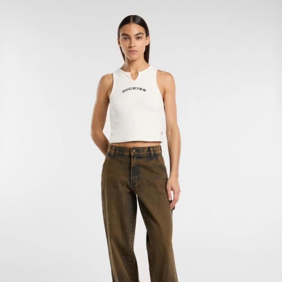 Dickies Mouwloze hals top White Dames - Foto 2