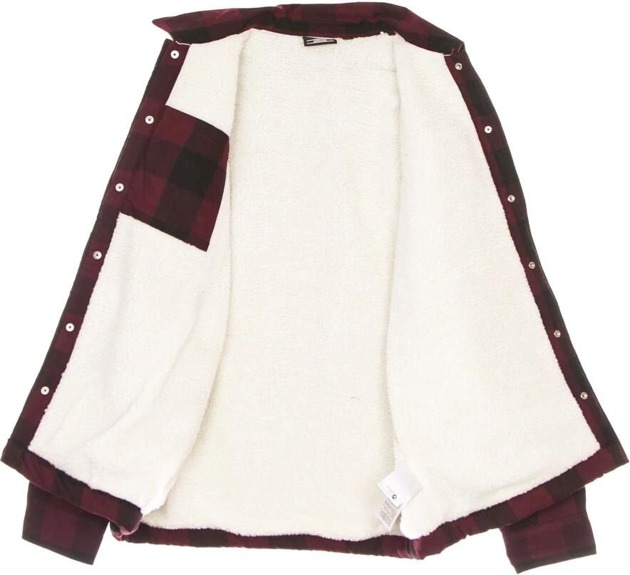 Dickies Sherpa Gevoerd Gewatteerd Shirt Maroon Brown Heren - Foto 4