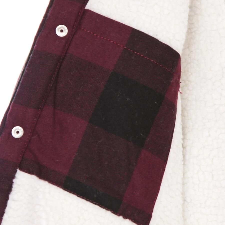 Dickies Sherpa Gevoerd Gewatteerd Shirt Maroon Brown Heren - Foto 3