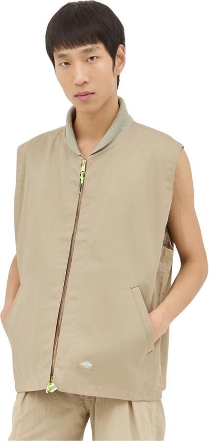 Dickies Beige Eisenhower Vest met knopen en rits Beige Heren - Foto 10