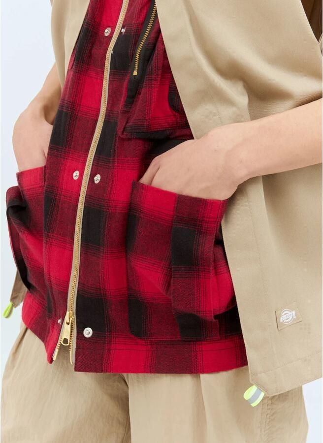 Dickies Beige Eisenhower Vest met knopen en rits Beige Heren - Foto 3