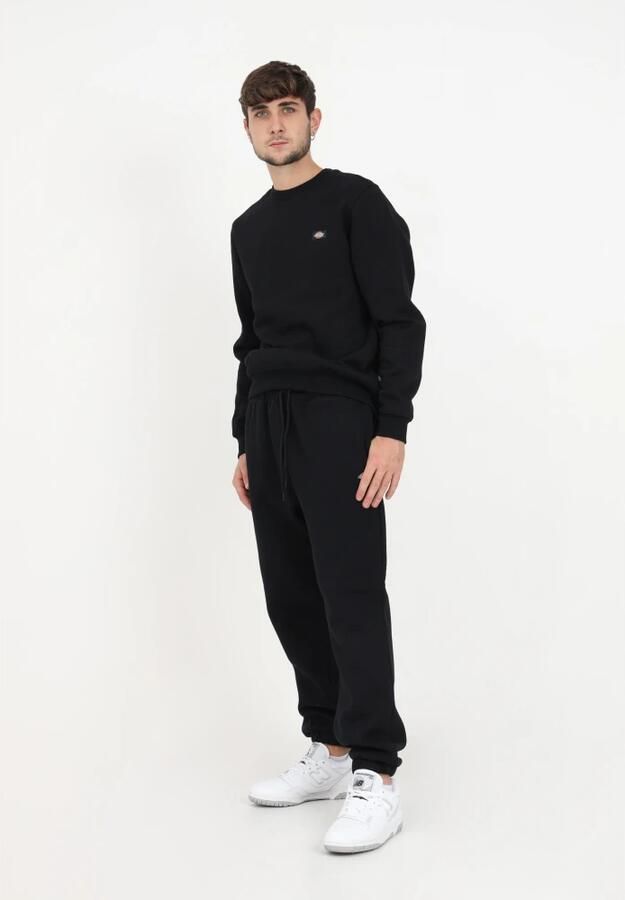 Dickies Zwarte broek met verstelbare taille en enkel elastiek Black Heren