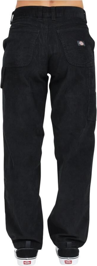 Dickies Zwarte Corduroy Carpenter Broek Black Dames - Foto 3