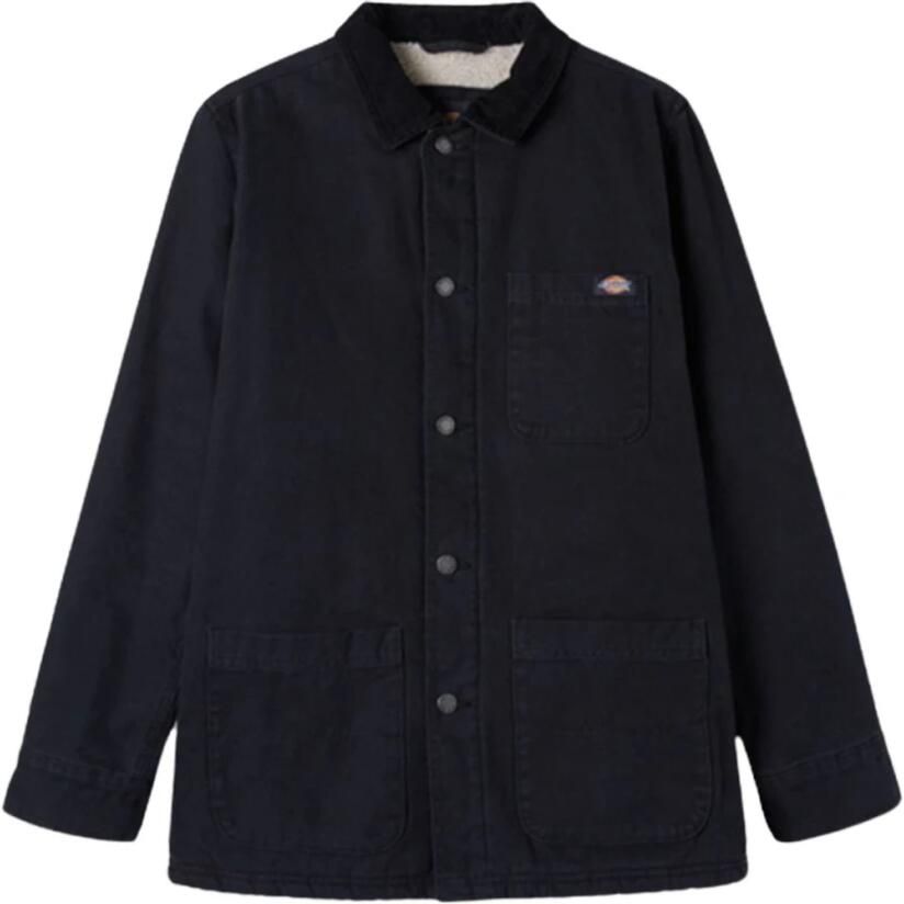 Dickies Canvas Werkjas Zwart Sherpa Interieur Black Heren - Foto 6