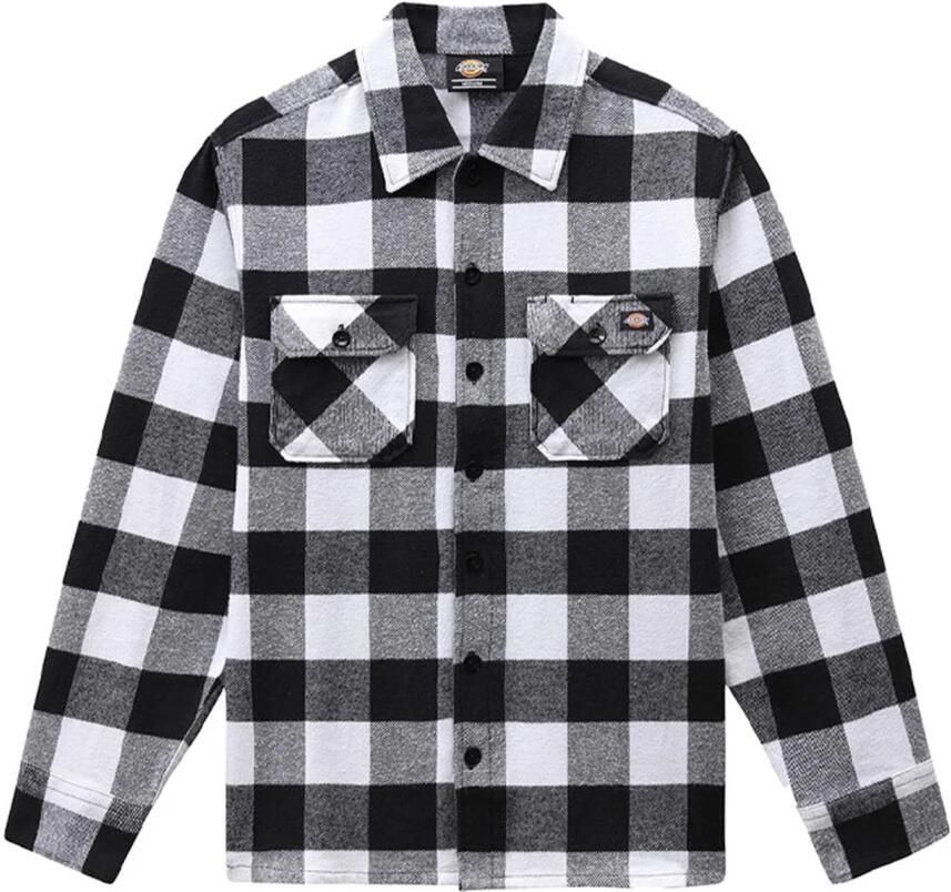 Dickies Zwarte Unisex Overhemd met Lange Mouwen en Borstzakken Zwart Heren