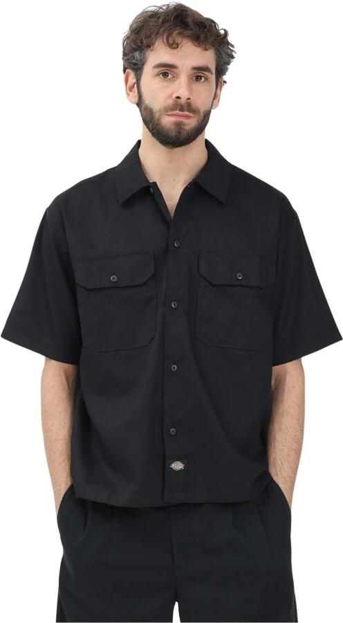 Dickies Overhemd Lange Mouw UNIONVILLE WORK SHIRT DK0A4Z7Q-BLK1 BLACK - Foto 2