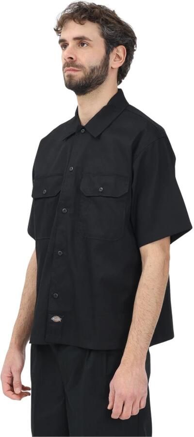 Dickies Overhemd Lange Mouw UNIONVILLE WORK SHIRT DK0A4Z7Q-BLK1 BLACK