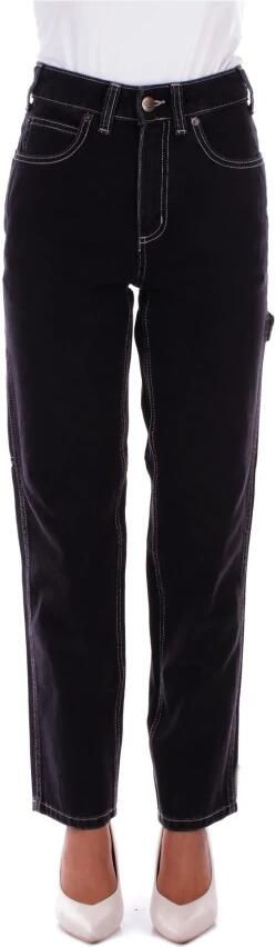 Dickies Zwarte Logo Jeans Regular Fit Black Dames - Foto 4