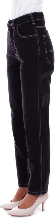 Dickies Zwarte Logo Jeans Regular Fit Black Dames - Foto 3