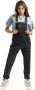 Dickies Duck Canvas BIB Dk0A4Xm1C40 Zwart Dames - Thumbnail 1
