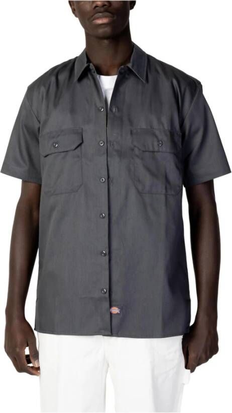 Dickies Work Shirt Short Sleeve Rec Korte mouwen Kleding charcoal grey maat: XL beschikbare maaten:S M L XL