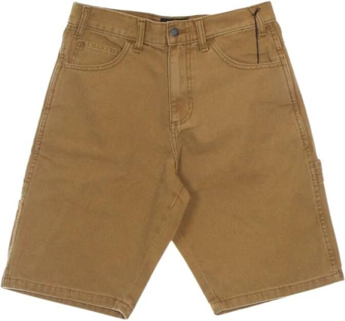 Dickies Korte eendekleurige shorts Brown Heren
