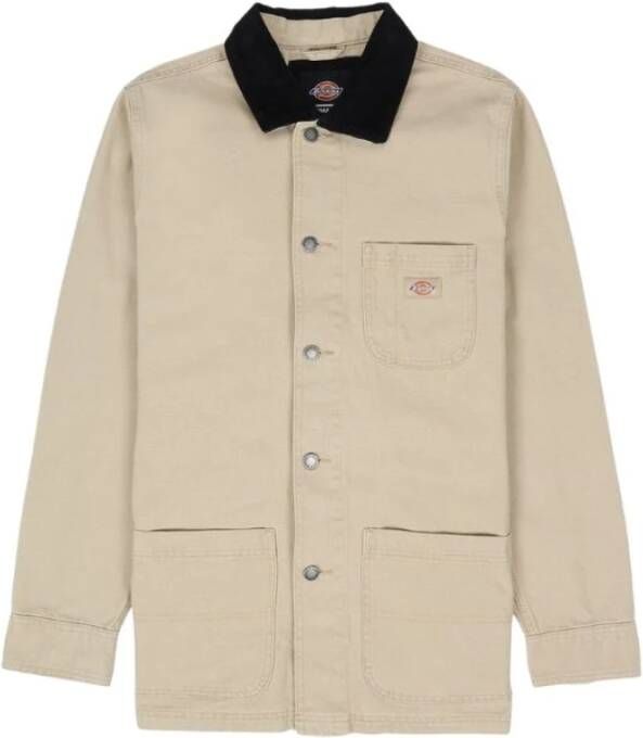 Dickies Canvas Werkjas met Moderne Details Beige Dames