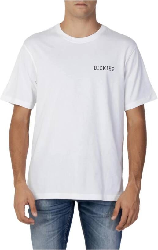 Dickies Heren Print T-shirt White Heren