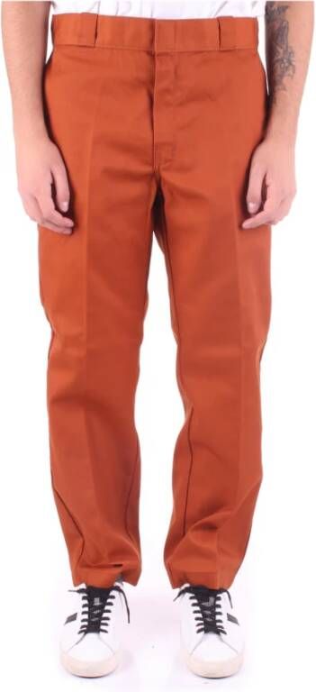Dickies Rechte broek Oranje Heren