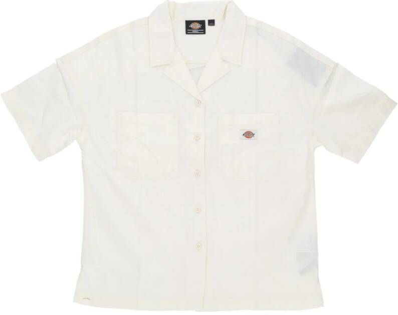 Dickies Dames Vale Shirt Kortemouw Streetwear White Dames