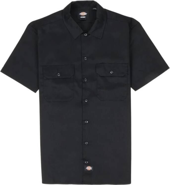 Dickies Work Shirt Short Sleeve Rec Korte mouwen Kleding Black maat: XL beschikbare maaten:S M L XL