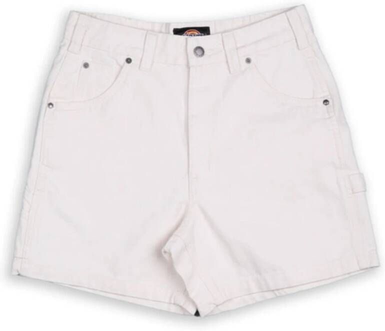 Dickies Utility Katoenen Shorts voor Dames White Dames
