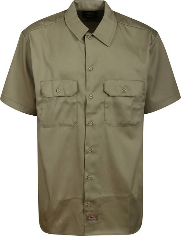 Dickies Upgrade je werkkleding met dit korte mouwen overhemd van katoenmix Green Heren