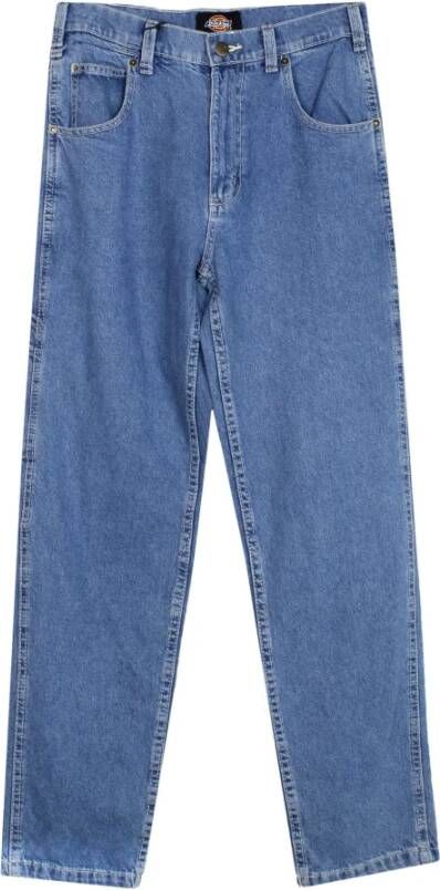 Dickies Straight Jeans Blauw Heren