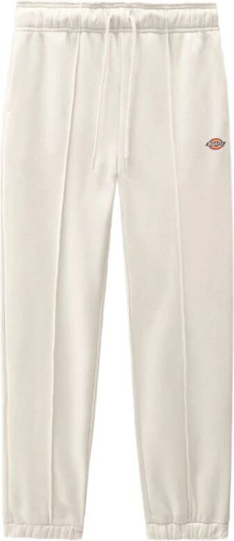 Dickies Ecru Fleece Trainingspak Broek Stijlvol Comfort Beige Dames