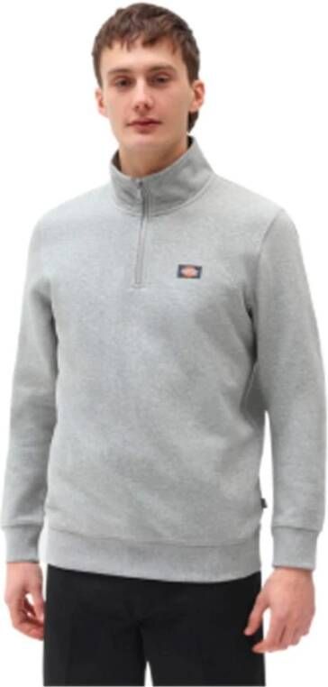 Dickies Sweatshirt met labelpatch model 'OAKPORT QUARTER'