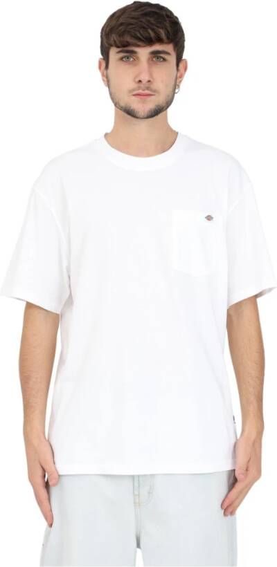 Dickies Casual Luray Zak T-shirt voor Mannen White Heren