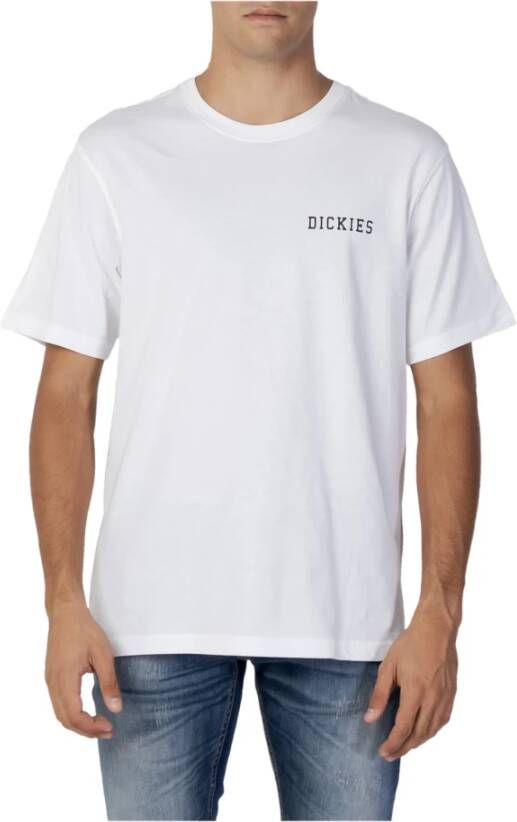 Dickies Heren Print T-shirt White Heren