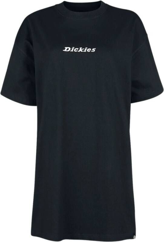 Dickies Relaxed Fit Katoenen T-Shirt Jurk Zwart Dames