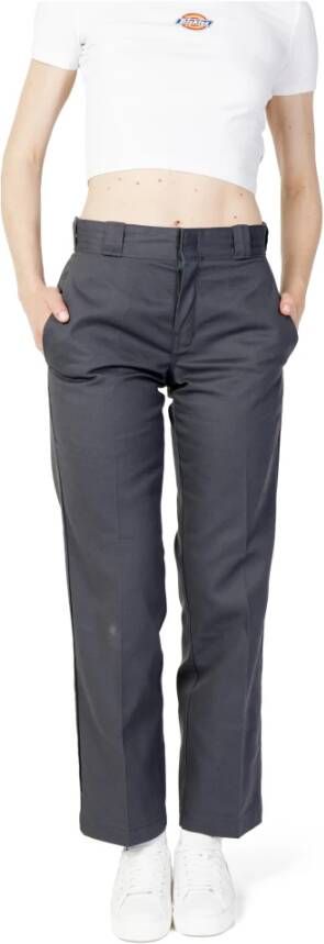 Dickies Trousers Grijs Dames
