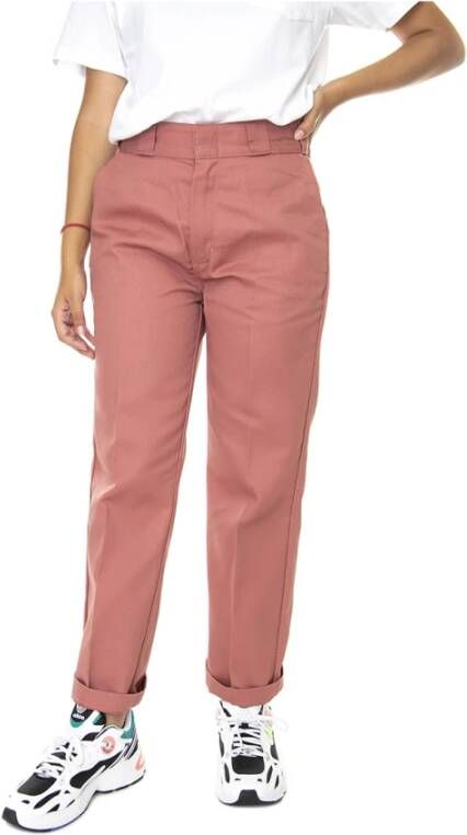 Dickies Trousers Roze Dames
