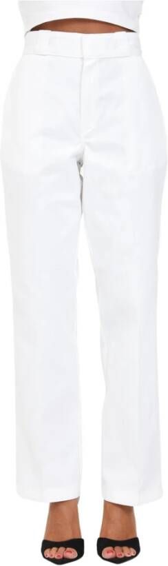 Dickies Witte casual broek voor dames White Dames