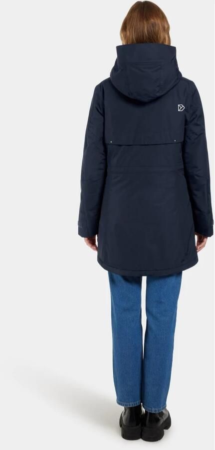 Didriksons Verstelbare Parka met Rits en Capuchon Blue Dames - Foto 6