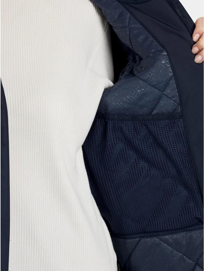 Didriksons Verstelbare Parka met Rits en Capuchon Blue Dames