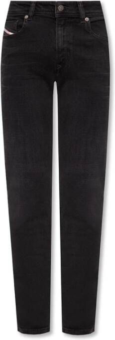 Diesel Klassieke Zwarte Slim-Fit Jeans Black Heren