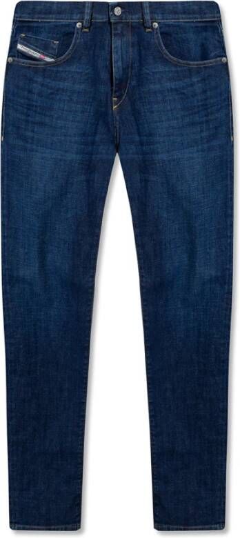 Diesel Donkerblauwe Stretch Denim Slim Fit Jeans Blauw Heren - Foto 2