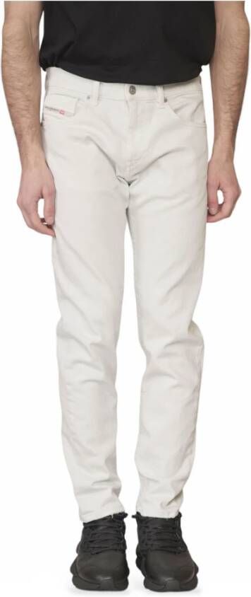 Diesel 2019 D-Strukt Witte Slim-Fit Jeans Wit Heren