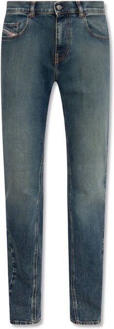 Diesel 2021 bootcut jeans Blauw Heren