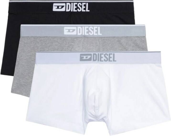 Diesel 3-Pack Stretch Katoenen Boxershorts White Heren