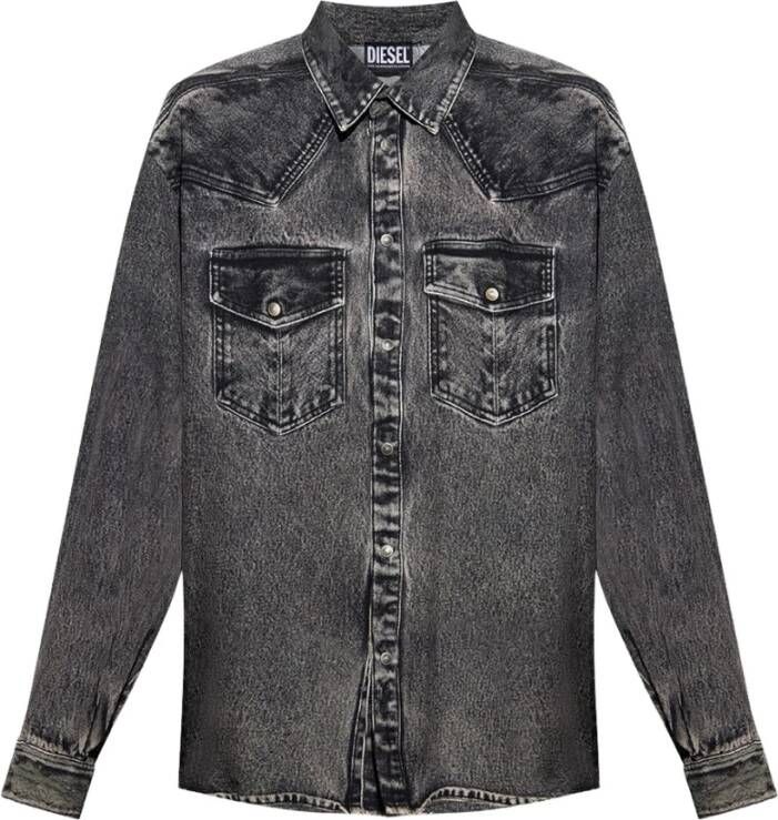 Diesel Alledaagse t-shirts Grijs Heren