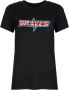 Diesel Bedrukt katoenen T-shirt Zwart Dames - Thumbnail 1
