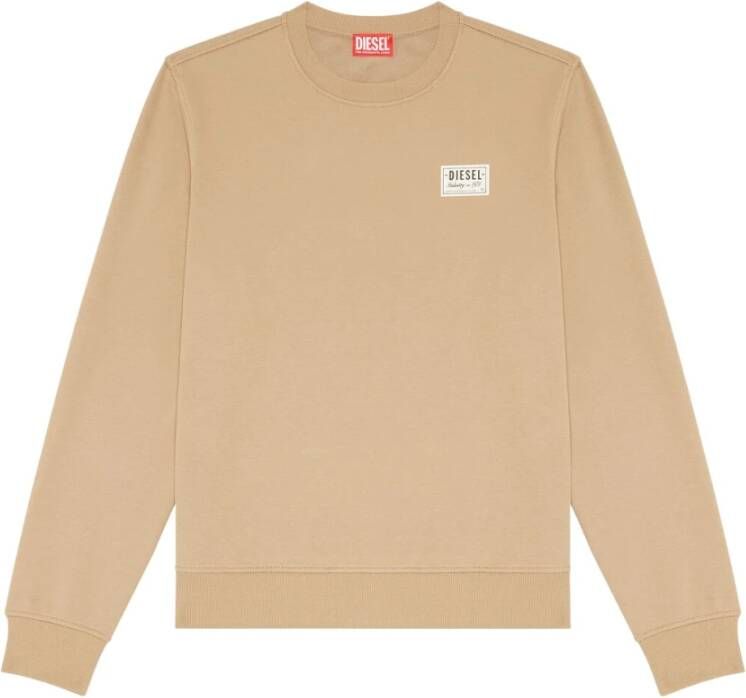 Diesel Beige Sweaters Klassieke Collectie Beige Heren