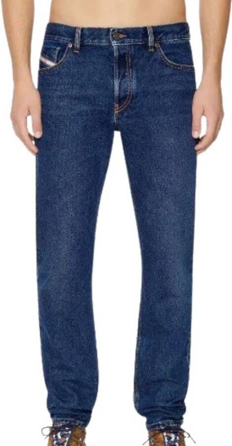 Diesel Blauwe Denim Jeans Blauw Heren