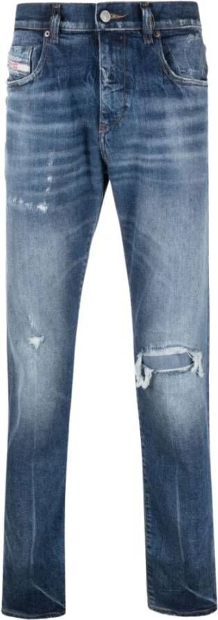 Diesel Blauwe Slim-fit Jeans voor Heren Blauw Heren