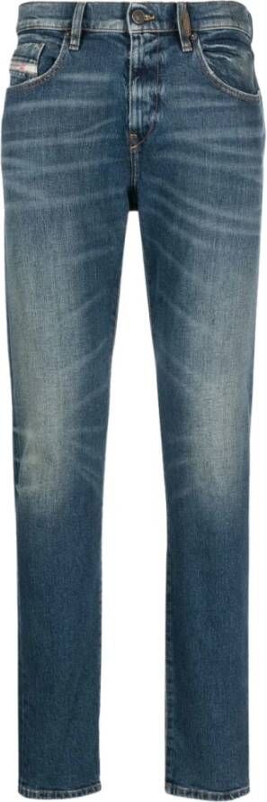Diesel Blauwe Slim-Fit Jeans voor Heren Blauw Heren