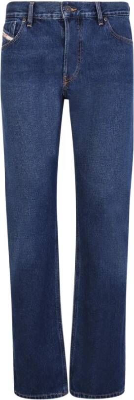 Diesel Blauwe Straight Cut Jeans voor Heren Blauw Heren