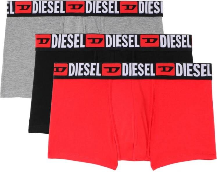 Diesel Boxer-Umbx-Dami Threepack: Upgrade je ondergoed met deze stijlvolle set Zwart Heren