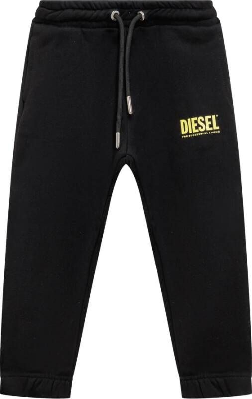 Diesel Kids Trainingsbroek met logoprint Zwart