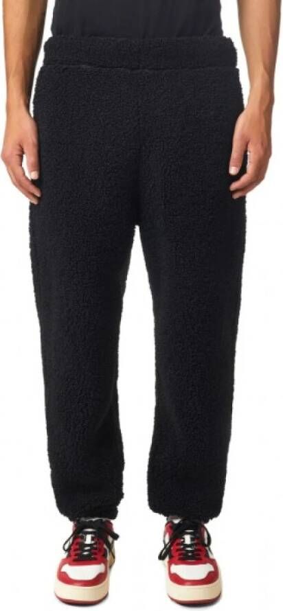 Diesel Zwarte Teddy Sweatpants voor Heren Black Heren