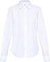Diesel Poplin shirt with tonal D embroidery White Dames - Thumbnail 1